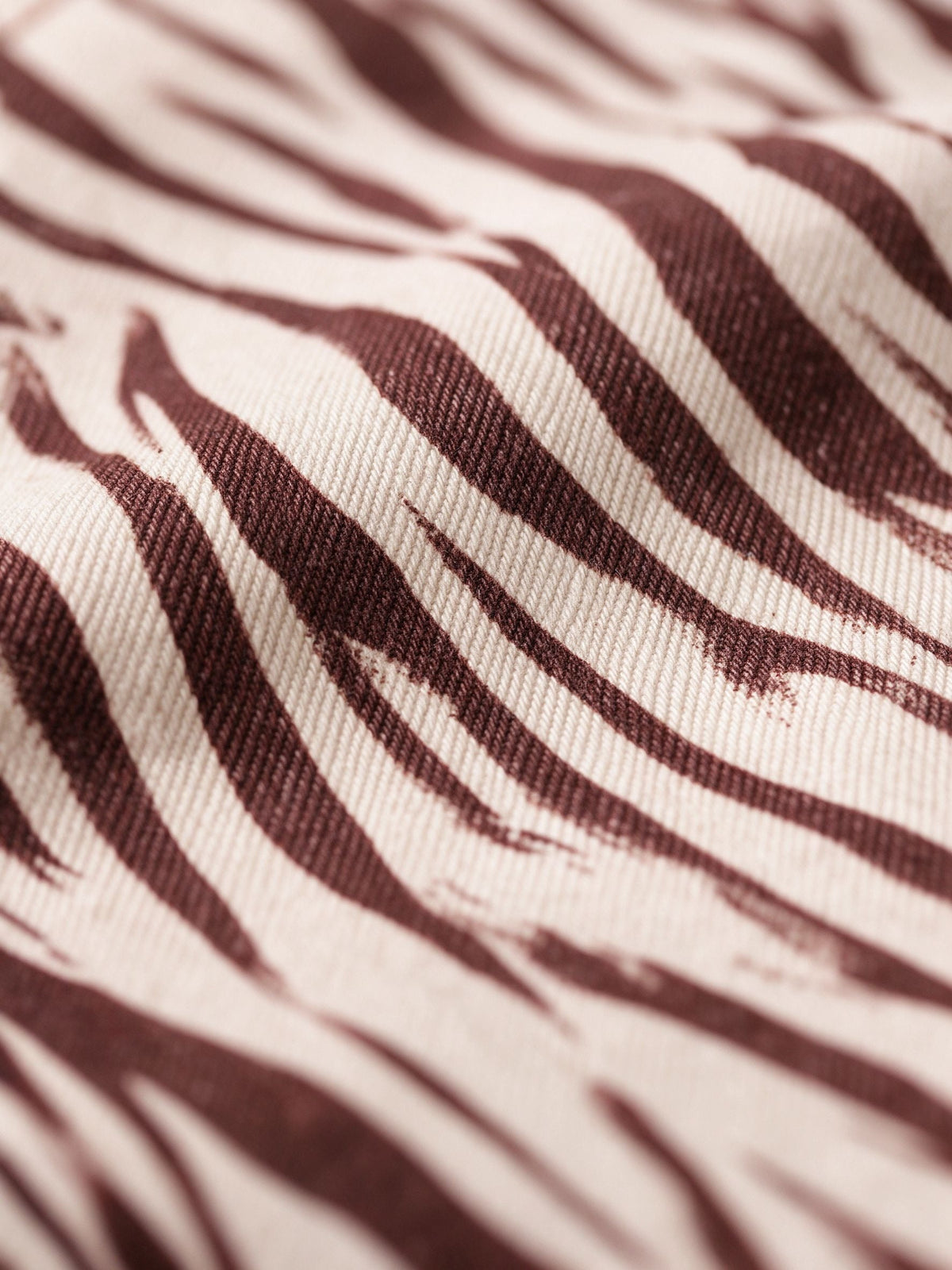 Zebra Ankle-Length Denim Skirt